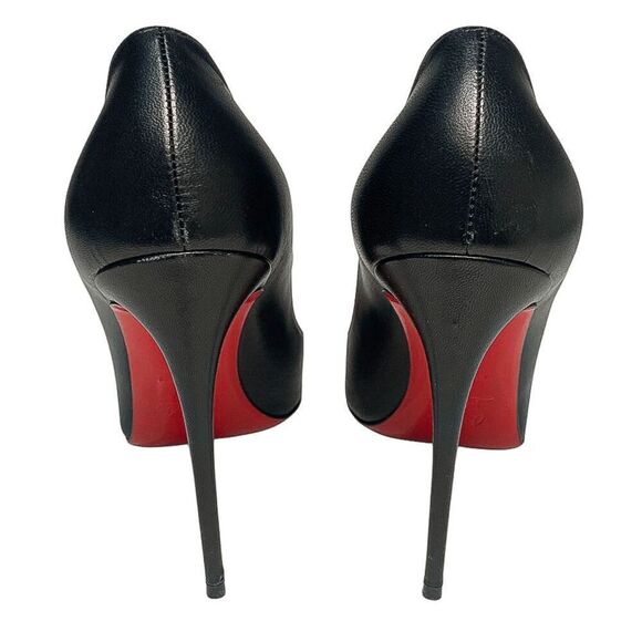 Christian Louboutin Spikyshell 100 Nappa Shiny Pumps EU 40 US 10 Studded Heels - Picture 10 of 13